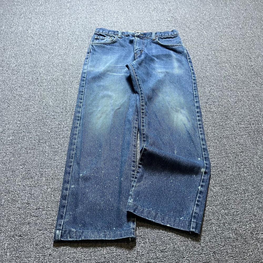 Vintage Levis 505 Jeans 31x32 (Fit 30x27.5) Blue Faded Distressed Grunge Hemmed